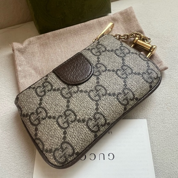 Gucci GG Supreme Ophidia Key Pouch - Picture 4 of 7